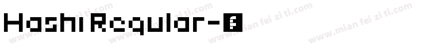 Hashi Regular字体转换